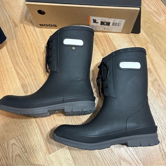BOGS Amelia Lace Boots NEW Sz 9 Women’s Winter Snow Rain Waterproof Lace Up - Picture 7 of 7